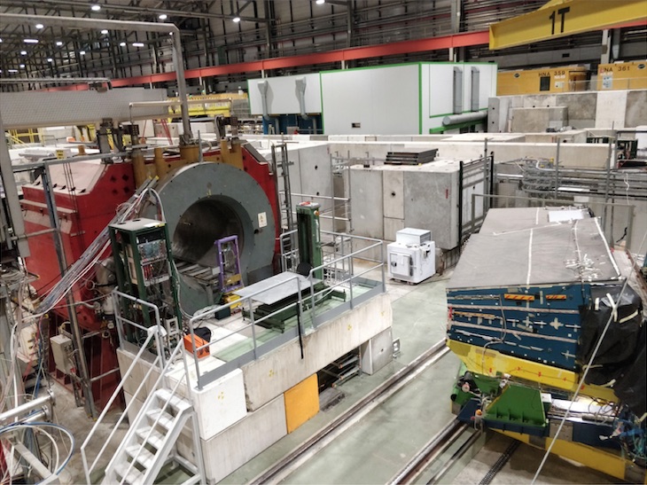TileCal setup at the SPS H8 beam line